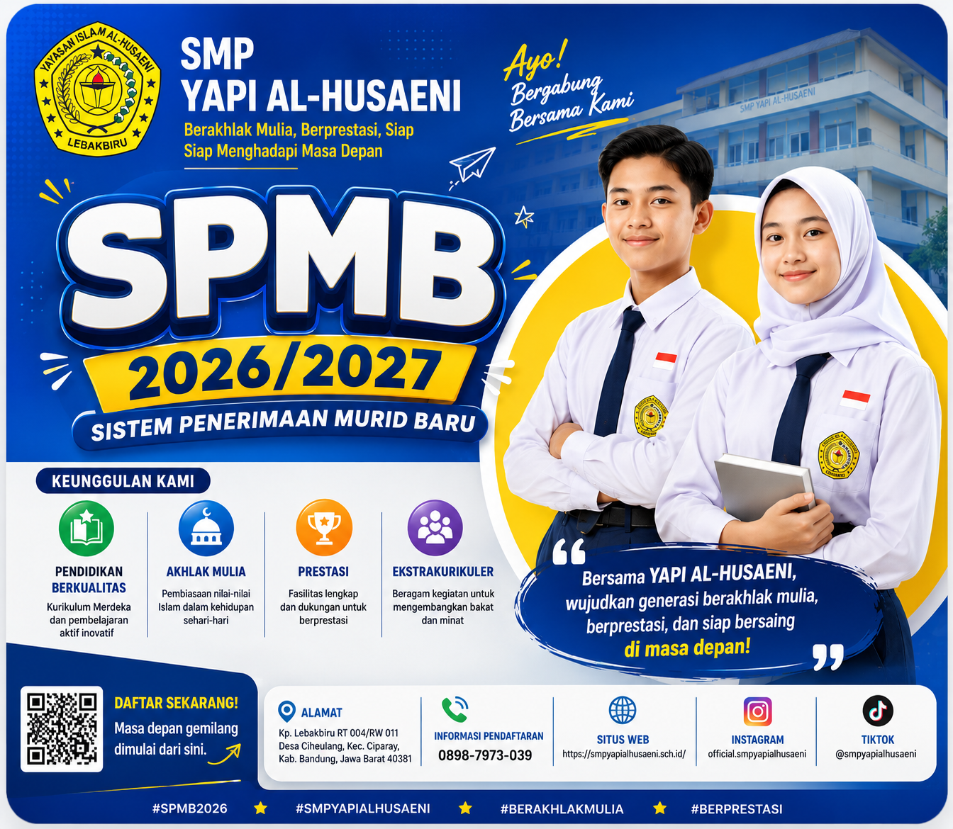 Siswa SMP belajar